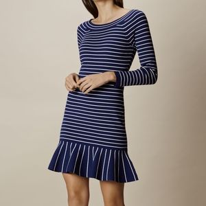 Karen Millen striped flounce dress